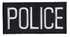 Hero's Pride 5217 POLICE Chest Patch - White/Black - 4''x2'' - Heat Seal