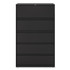 ALERA HLF4267BL Lateral File, 5 Legal/Letter/A4/A5-Size File Drawers, Black, 42" x 18.63" x 67.63"