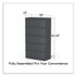 ALERA HLF3667CC Lateral File, 5 Legal/Letter/A4/A5-Size File Drawers, Charcoal, 36" x 18.63" x 67.63"