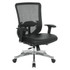 OFFICE STAR PRODUCTS 889-E3T17C63C Office Star Space Seating 889 Series Ergonomic Mesh/Bonded Leather Mid-Back Chair, Black