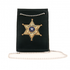 Boston Leather 450-5009 Neck Chain ID Holder With Recessed Badge, Fold Style