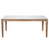 EURO STYLE, INC. Eurostyle 38938WHT-KIT  Haldis Dining Table, 29-1/2inH x 70-7/8inW x 35-2/5inD, White/Walnut