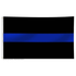 Thin Blue Line BLACK-BLUE-3X5 Thin Blue Line Flag with Grommets, 3 x 5 Ft