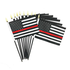 Thin Blue Line STK-TRLA-4X6-10 Stick Flag, Thin Red Line American, 4 X 6 Inches, Pack of 10