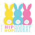 AMSCAN 243577  Easter Hip Hop Hooray Standing Signs, 8inH x 8-1/2inW x 1inD, Multicolor, Pack Of 2 Signs
