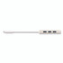 J5CREATE JCH347 USB-C Hub with SD/Micro SD Card Reader, 3 Ports, Silver