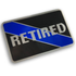 Thin Blue Line EMBLEM-RETIRED Retired Thin Blue Line Vehicle Emblem
