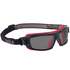 Bolle 40300 ULTIM8 SAFETY SPECTACLES PC SMOKE PLATINUM PC TPR HYBRID BLACK