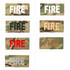 Eleven 10 E10-7001-FIRE-MTC/BRN 2x4 Med ID Patch