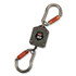 TENACIOUS HOLDINGS, INC. ergodyne® 19303 Squids 3003 Retractable Lanyard with Two Carabiners, 2 lb Max Working Capacity, 8" to 48"Long, Gray