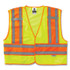 TENACIOUS HOLDINGS, INC. ergodyne® 23397 GloWear 8245PSV Class 2 Public Safety Vest, Polyester, 2X-Large/3X-Large, Lime