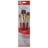 PRINCETON ARTIST BRUSH CO. 9122 Princeton Real Value Series 9122 Red-Handle Brush Set, Assorted Sizes, Camel Hair, Red, Set Of 3