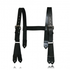 Boston Leather 9178-BRN-1 Firefighter's H-Back Suspenders, Button Attachment