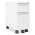 HIRSH INDUSTRIES SPACE SOLUTIONS 24152 Zip Mobile Pedestal File, 2-Drawer: Box/File, Legal/Letter, White, 10 x 19.88 x 21.75