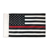 Thin Blue Line TRL-AM-MOT Thin Red Line American Motorcycle Flag, 6 x 9 Inches