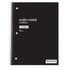 DonT miss an important memo at the office or in the classroom. This spiral notebook features plenty of lined pages to help you organize thoughts or just kick back and start work on a creative writing piece.  3-hole punched to fit into most standard binders.  Wide ruled, lined pages help you keep notes in order.  Acid-free sheets stand up to fading.  Perforated to let you hand in assignments.  Spiral binding for quick page flipping.  Chipboard backing makes the pages easy to write on.  Just Basics spiral notebook is wide ruled with 140 pages (70 sheets).