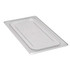 Keep food warm from the oven to the serving table using Cambro Camwear 1/3 Flat Food Pan Lids. Each lid is resistant to breaks and odors for long-lasting fresh use.  Compatible with Cambro food pans (sold separately).  Made from break-resistant Camwear polycarbonate.  Stain- and odor-resistant.  Withstands temperatures from -40 deg.F to 210 deg.F.  Dishwasher safe.  NSF listed.