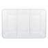 AMSCAN CO INC Amscan 436000.08  Plastic Rectangular Sectional Trays, 9in x 14-1/4in, White, Pack Of 5 Trays