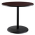 NATIONAL PUBLIC SEATING NPS® CT13636RC1MY Cafe Table, 36" Diameter x 36h, Round Top/Base, Mahogany Top, Black Base