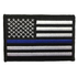 Thin Blue Line TBL-PTC-SEW Thin Blue Line American Flag Patch, Black Border, 2 x 3 Inches, Sew On
