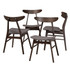 WHOLESALE INTERIORS, INC. Baxton Studio 2721-10467  10467 Mid-Century Modern Dining Chairs, Dark Gray, Set Of 4 Chairs