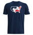 Under Armour 13792214084X UA Freedom Big Flag Logo Lockup T-Shirt