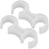 FLASH FURNITURE LE3WHGANG  Plastic Ganging Clips, 1in x 1in, White, Pack Of 2 Clips