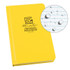 Rite in the Rain 370F Fabrikoid Universal Hard Cover Book - 4.75 x 7.5 Yellow