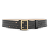 Dutyman 4011-60-9072 2-1/4"" Plain Leather Sam Brown 4 Row Stitch Duty Belt with Solid Brass Gold Buckle