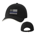 Thin Blue Line SLIDE-TBL-BLACK Slide Buckle Hat - Thin Blue Line Flag, Black, Adjustable