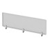 ALERA PP6518 Polycarbonate Privacy Panel, 65w x 0.5d x 18h, Silver/Clear