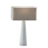 ADESSO INC Adesso 1505-02  Lillian Table Lamp, 25-1/2inH, Soft Taupe Shade/White Base