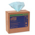 SCA TISSUE Tork® 192475 Low-Lint Cleaning Cloth, 1-Ply, 9 x 16.5, Unscented, Turquoise, 100/Box, 8 Boxes/Carton