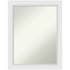 UNIEK INC. Amanti Art A42705545624  Non-Beveled Rectangle Framed Bathroom Wall Mirror, 28in x 22in, Blanco White