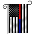 Thin Blue Line GARDEN-TRL-TBL Thin Red Line & Thin Blue Line Dual Garden Flag