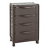 INVAL AMERICA, INC. Inval 11725  32inH 4-Drawer Rattan Storage Cabinet, Brown