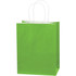 B O X MANAGEMENT, INC. BGS103CG Partners Brand Tinted Paper Shopping Bags, 10 1/4inH x 8inW x 4 1/2inD, Citrus Green, Case Of 250