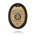 Boston Leather 700-4023 Oval Recessed Badge Holder with Clip