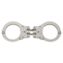 Peerless Handcuff Company 4801 Model 801C Hinged Handcuff - Nickel Finish