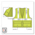 TENACIOUS HOLDINGS, INC. ergodyne® 21165 GloWear 8225Z Class 2 Standard Solid Vest, Polyester, Lime, Large/X-Large
