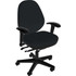 ANTHRO INTERNATIONAL, INC. DBA SITMATIC GU23SEPC7K/21201 Sitmatic GoodFit Enhanced Synchron Mid-Back Chair With Adjustable Arms, Black/Black