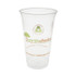 PACTIV EVERGREEN CORPORATION YPLA24CEC EarthChoice Compostable Cold Cup, 24 oz, Plastic, Clear/Printed, 580/Carton