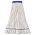 BOARDWALK 504WH Super Loop Wet Mop Head, Cotton/Synthetic Fiber, 5" Headband, X-Large Size, White, 12/Carton