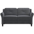 LIFESTYLE SOLUTIONS INC. Lifestyle Solutions CCHRFKS2M26DGRA  Hanson Microfiber Loveseat, Dark Gray