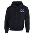 Thin Blue Line MEN-H-K9-BLACK-SMALL Men's Hoodie - K9 Thin Blue Line