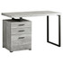 MONARCH PRODUCTS Monarch Specialties I 7409  48inW Computer Desk With 3 Drawers, Gray Woodgrain/Black