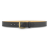 Dutyman 1511-54-9022 1-1/2"" Plain Leather Garrison Belt with Gold Buckle