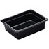 CAMBRO MFG. CO. 24CW110 Cambro Camwear GN 1/2 Size 4in Food Pans, 4inH x 10-1/2inW x 12-3/4inD, Black, Set Of 6 Pans