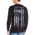 Thin Blue Line 1776-TBL-LS-SMALL Men's Longsleeve T-Shirt -1776