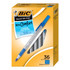 BIC CORP BIC GSMG361BE  Round Stic Grip Ballpoint Pens, Medium Point, 1.2 mm, Blue Ink, Pack Of 36 Pens